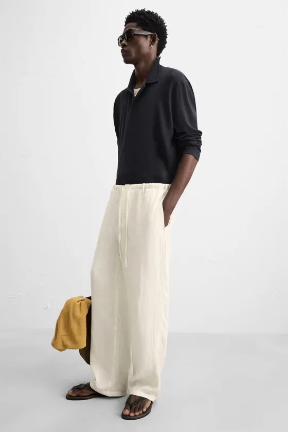 БРЮКИ ИЗ 100% ЛЬНА