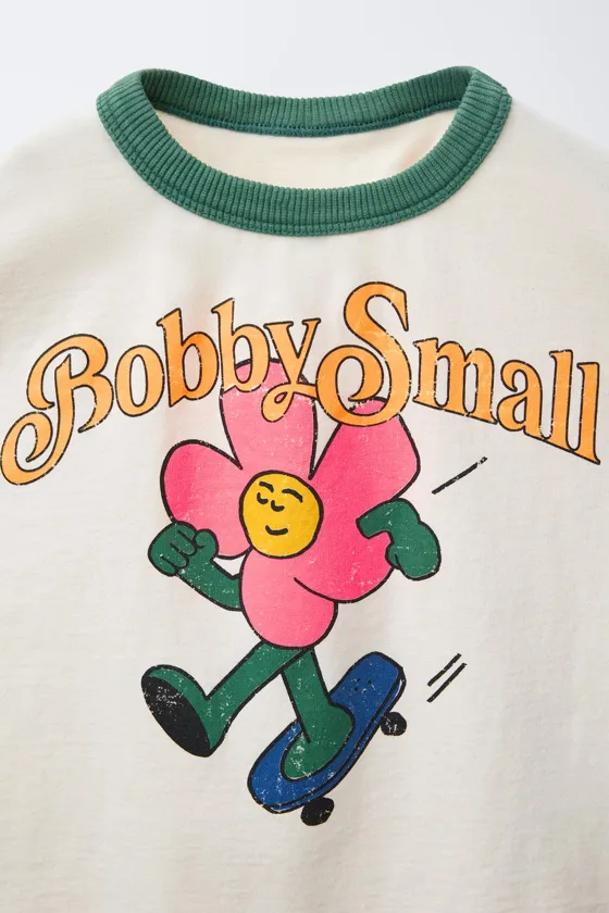 ФУТБОЛКА  С ЦВЕТОЧНЫМ ПРИНТОМ BOBBY SMALL ©