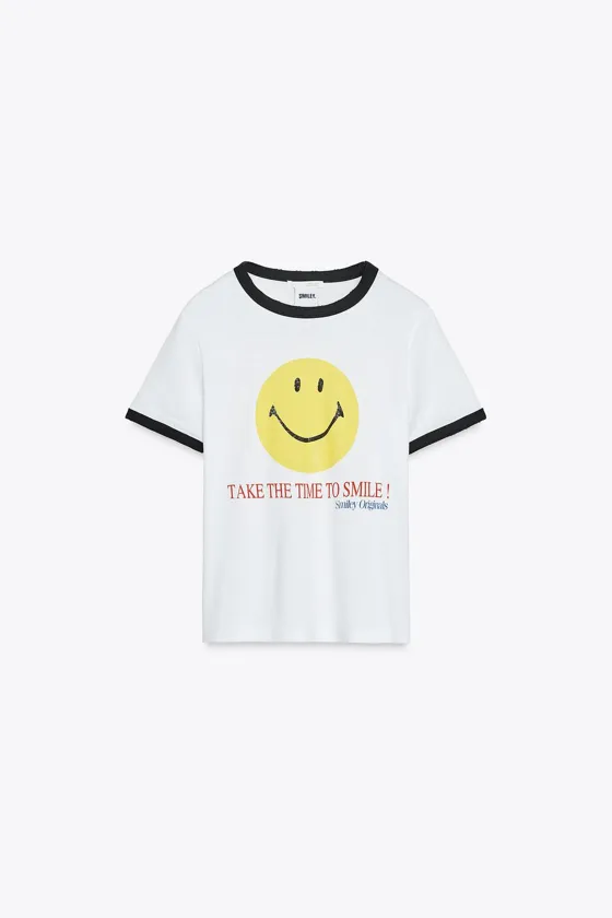 ФУТБОЛКА С ПРИНТОМ SMILEY®