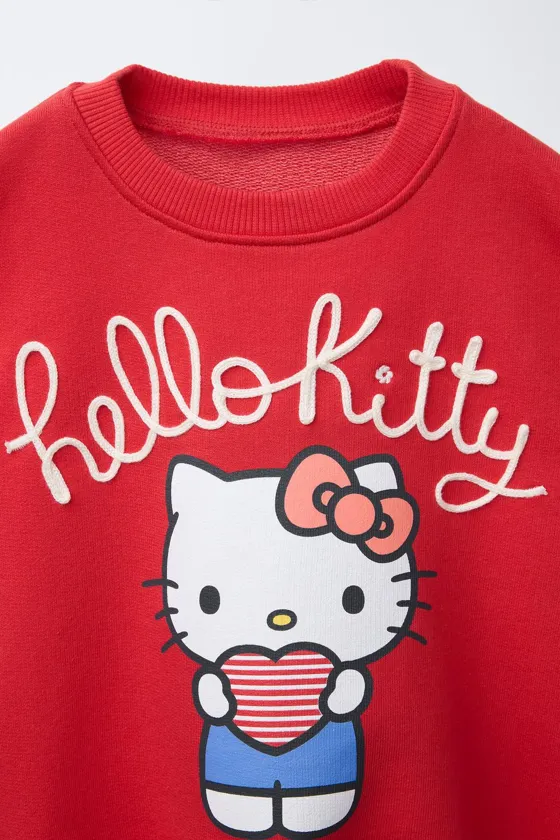 ТОЛСТОВКА С ВЫШИВКОЙ HELLO KITTY ©