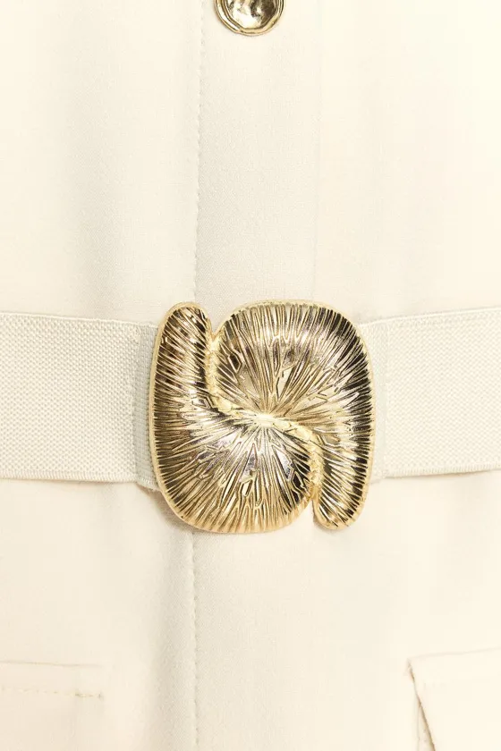 ПЛАТЬЕ МИДИ ИЗ КРЕПА С ПОЯСОМ