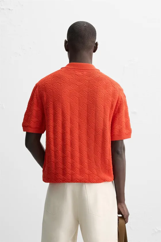 ПОЛО С УЗОРОМ «РОМБЫ»