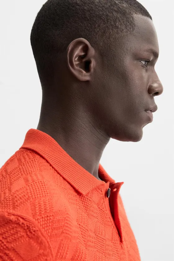 ПОЛО С УЗОРОМ «РОМБЫ»