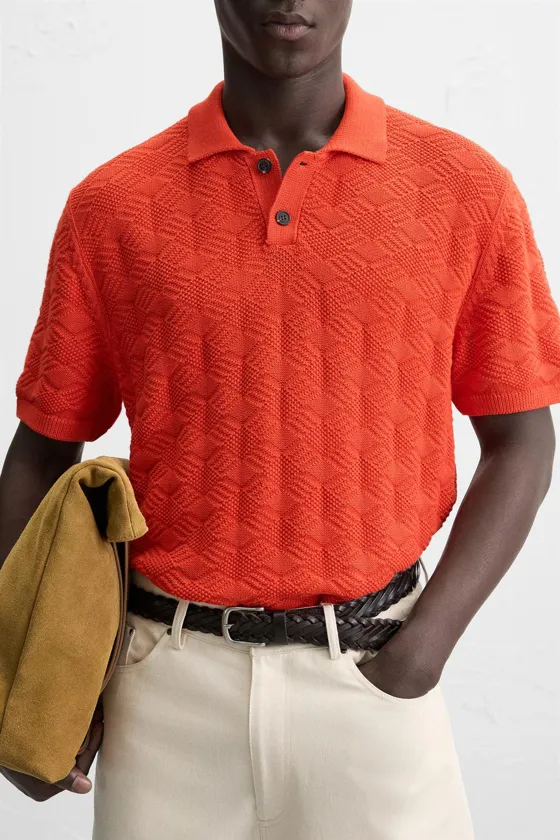 ПОЛО С УЗОРОМ «РОМБЫ»