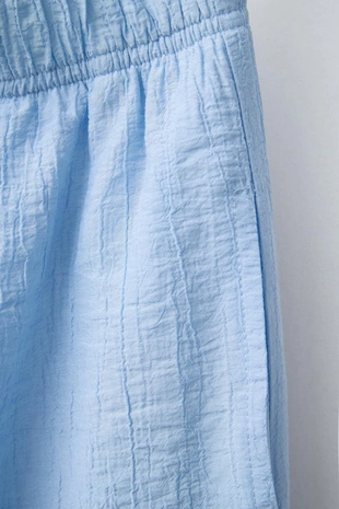 Брюки из жатой ткани