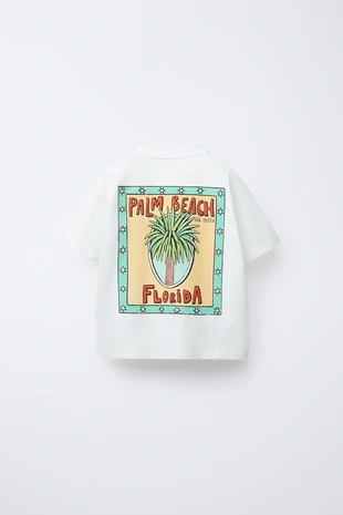 Футболка с принтом «пальмы»- Заказать в России