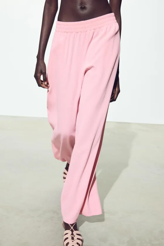 БРЮКИ WIDE LEG ИЗ КРЕПА