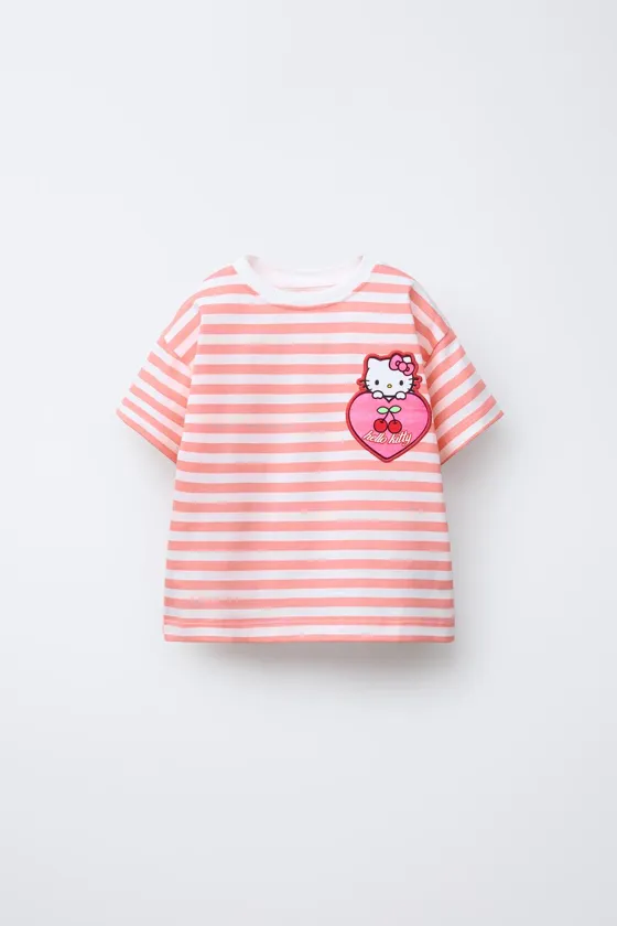 ФУТБОЛКА В ПОЛОСКУ С ПРИНТОМ HELLO KITTY © SANRIO