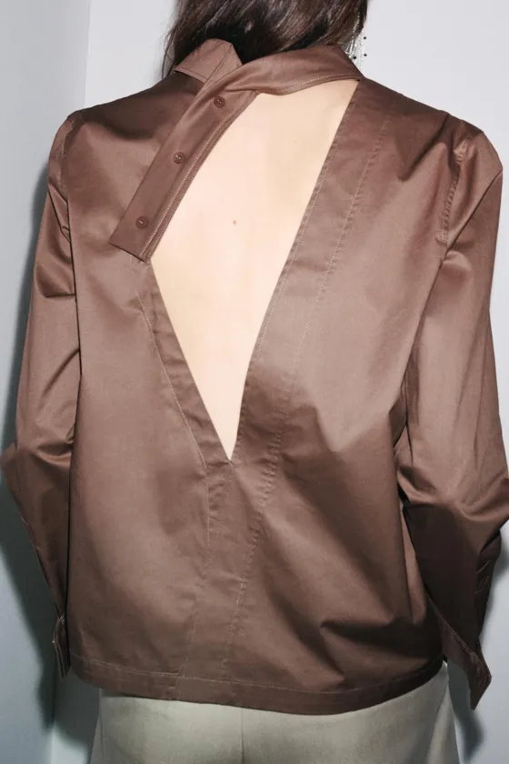 РУБАШКА С ВЫРЕЗАМИ — ZW COLLECTION