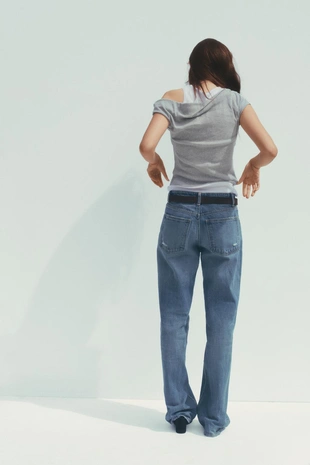 Двухслойная футболка асимметричного кроя- Заказать в России