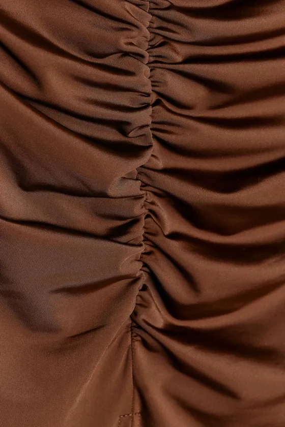 ПЛАТЬЕ АСИММЕТРИЧНОГО КРОЯ ИЗ ПОЛИАМИДА