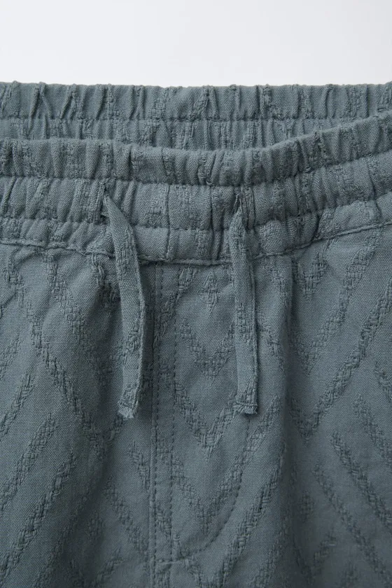 ШОРТЫ ИЗ РЕЛЬЕФНОЙ ТКАНИ JACQUARD
