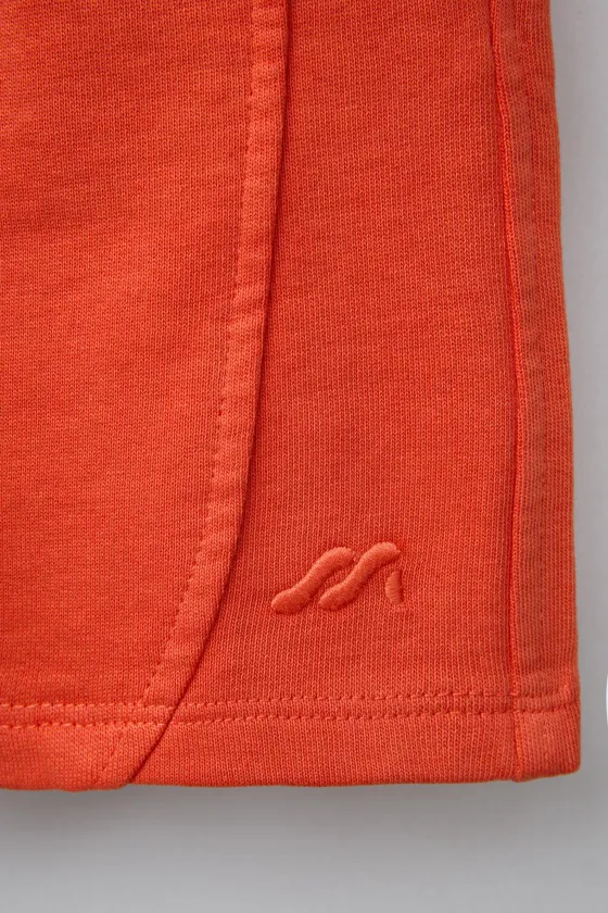 ШОРТЫ GARMENT DYE  С ВЫШИТЫМ ЛОГОТИПОМ