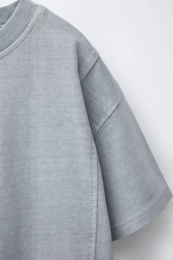 ФУТБОЛКА GARMENT DYE С ВЫШИТЫМ ЛОГОТИПОМ