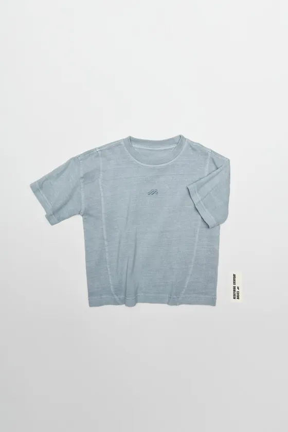 ФУТБОЛКА GARMENT DYE С ВЫШИТЫМ ЛОГОТИПОМ