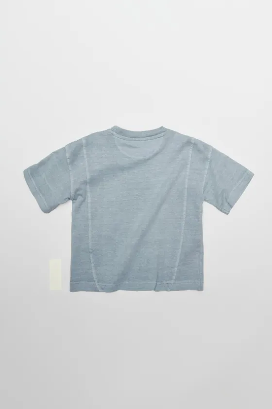 ФУТБОЛКА GARMENT DYE С ВЫШИТЫМ ЛОГОТИПОМ