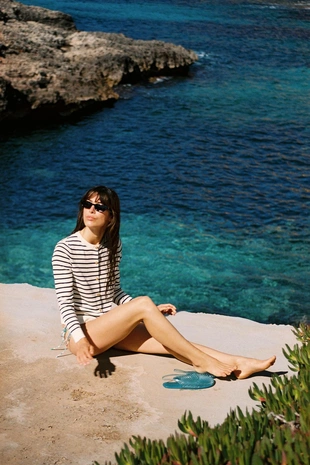 Кардиган в полоску- Заказать в России