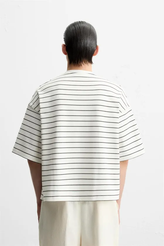 ФУТБОЛКА BOXY FIT В ПОЛОСКУ