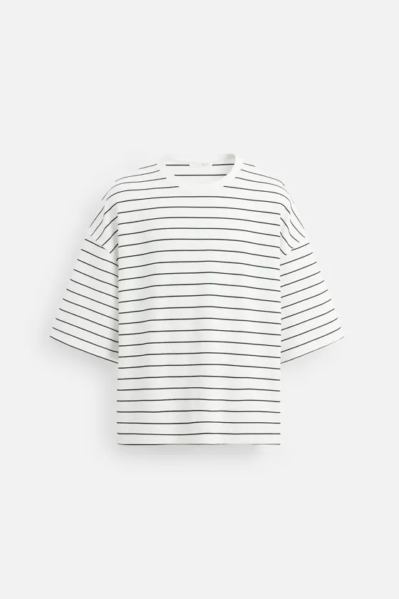ФУТБОЛКА BOXY FIT В ПОЛОСКУ