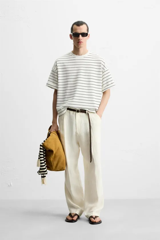 ФУТБОЛКА BOXY FIT В ПОЛОСКУ