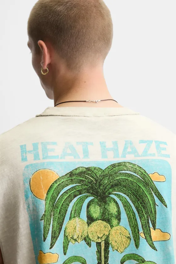 ТОП TANK ИЗ ТКАНИ С ЭФФЕКТОМ ПОТЕРТОСТИ