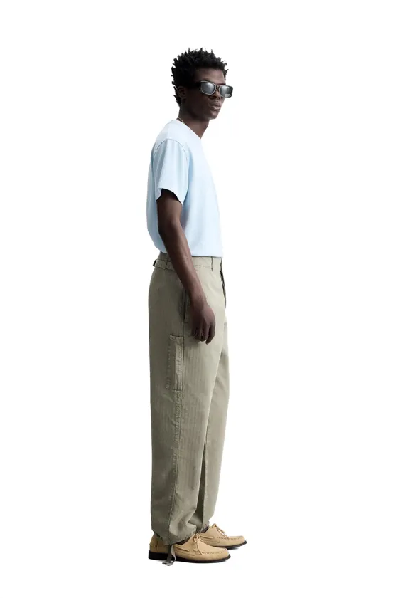 ФУТБОЛКА RELAXED FIT ИЗ ТКАНИ С ЭФФЕКТОМ ПОТЕРТОСТИ