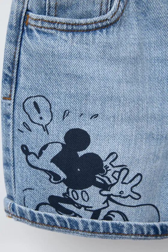 ДЖИНСОВЫЕ ШОРТЫ С ПРИНТОМ MICKEY MOUSE © DISNEY