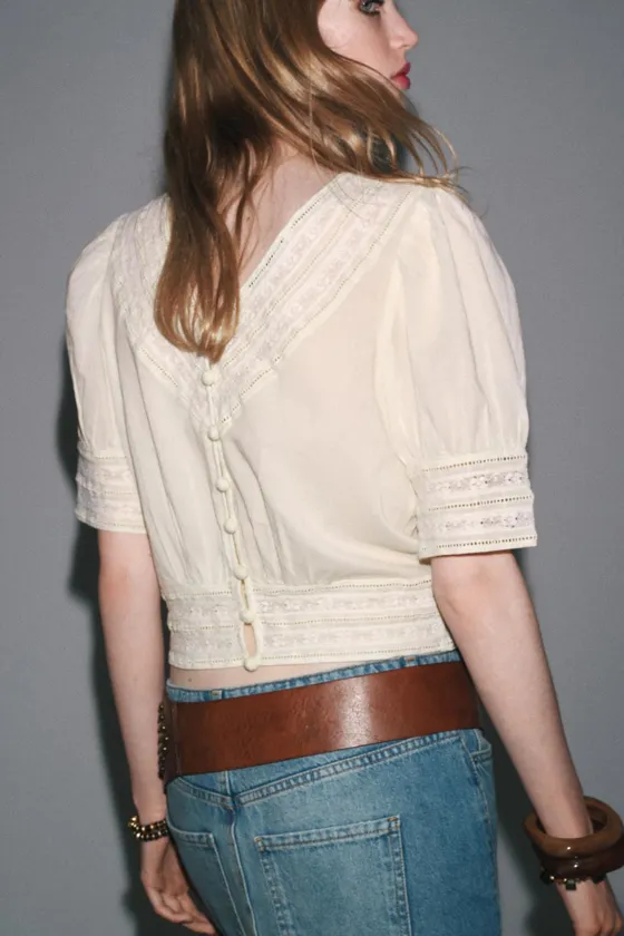БЛУЗА В РОМАНТИЧЕСКОМ СТИЛЕ — ZW COLLECTION