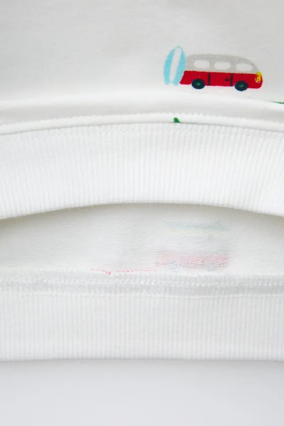 КОМПЛЕКТ ИЗ ТОЛСТОВКИ И БРЮК С ПРИНТОМ