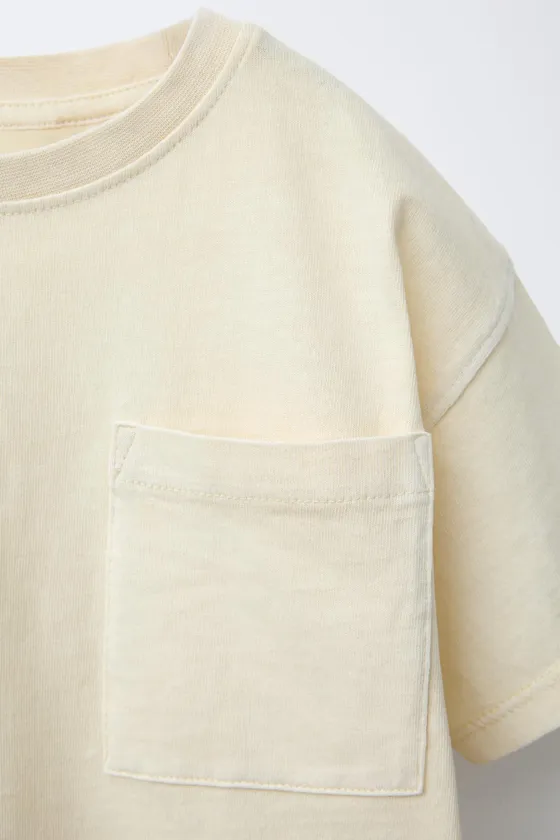ФУТБОЛКА GARMENT DYE С КАРМАНОМ