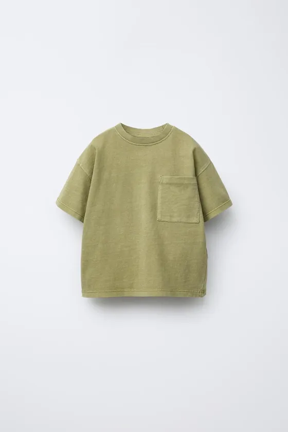 ФУТБОЛКА GARMENT DYE С КАРМАНОМ