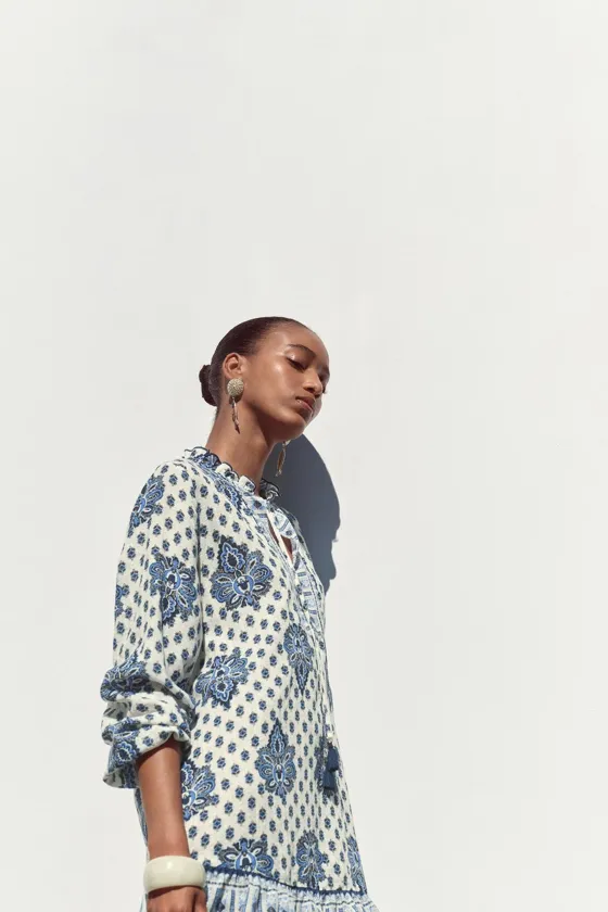 МИНИ-ПЛАТЬЕ С ПРИНТОМ