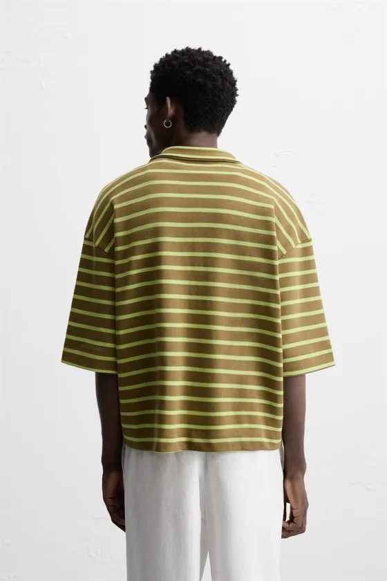 ПОЛО RELAXED FIT В ПОЛОСКУ