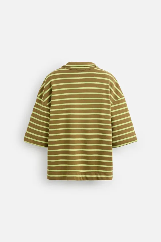 ПОЛО RELAXED FIT В ПОЛОСКУ