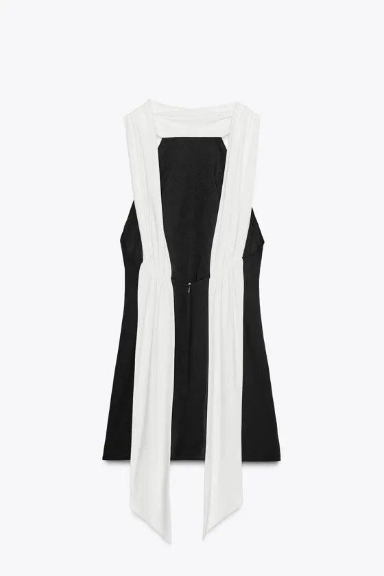 КОРОТКОЕ КОМБИНИРОВАННОЕ ПЛАТЬЕ