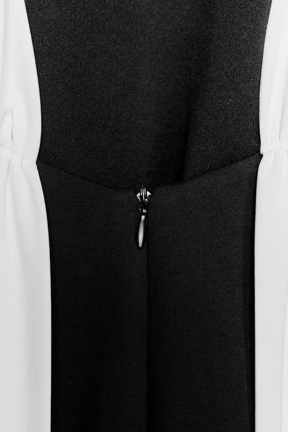 КОРОТКОЕ КОМБИНИРОВАННОЕ ПЛАТЬЕ