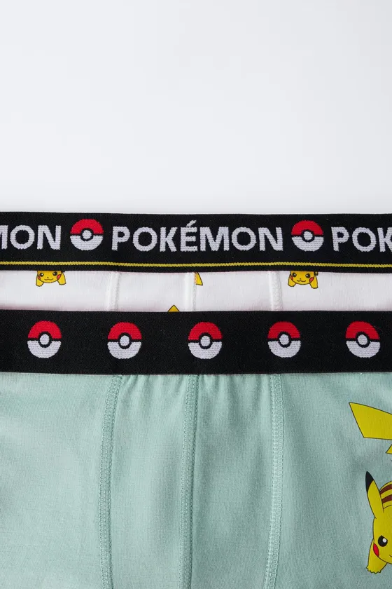 6–14 ЛЕТ/ НАБОР ИЗ ДВУХ ТРУСОВ-БОКСЕРОВ С ПРИНТОМ POKÉMON™