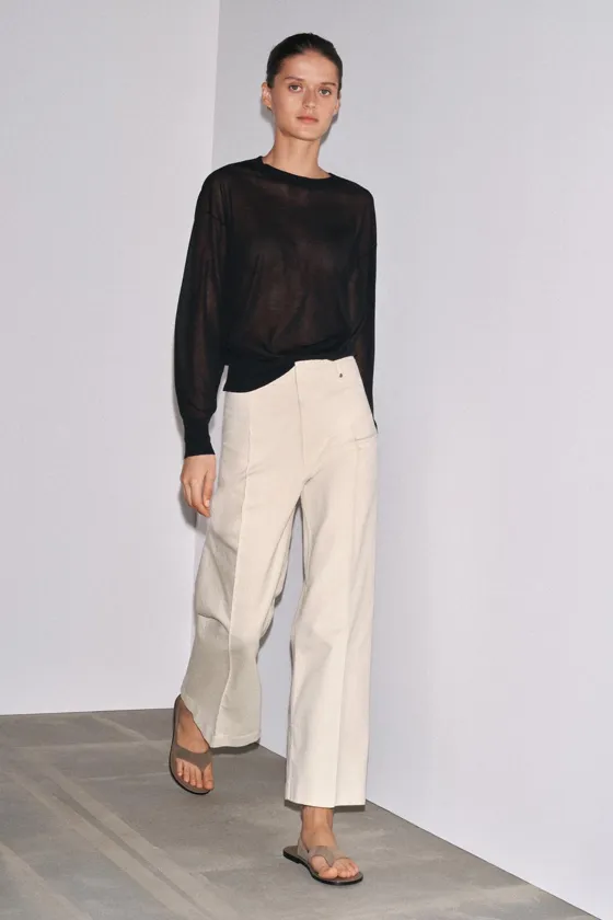 ДЖИНСЫ WIDE LEG С ВЫСОКОЙ ПОСАДКОЙ — ZW COLLECTION