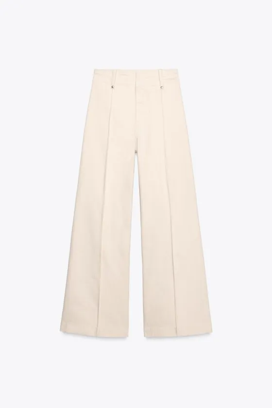 ДЖИНСЫ WIDE LEG С ВЫСОКОЙ ПОСАДКОЙ — ZW COLLECTION