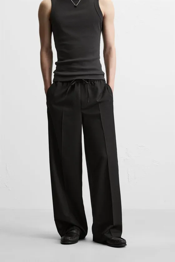 БРЮКИ RELAXED FIT С ЛАМПАСАМИ