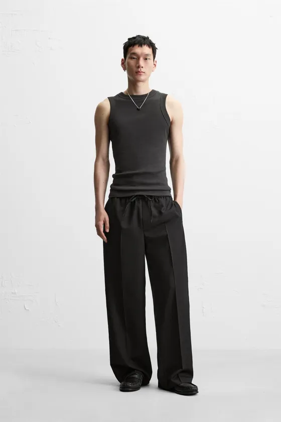 БРЮКИ RELAXED FIT С ЛАМПАСАМИ