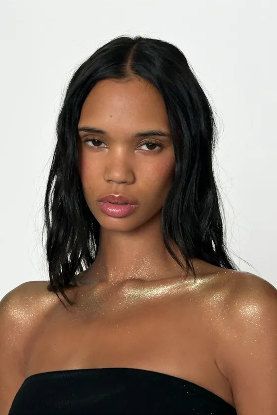 Спрей для тела zara golden decade с блестками