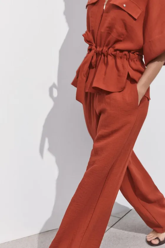 БРЮКИ WIDE-LEG В СТИЛЕ РУСТИК