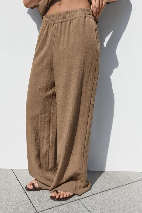 БРЮКИ WIDE-LEG В СТИЛЕ РУСТИК