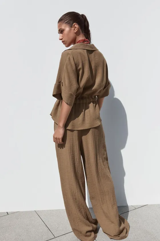 БРЮКИ WIDE-LEG В СТИЛЕ РУСТИК