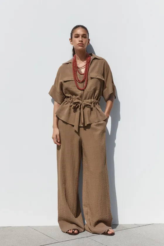БРЮКИ WIDE-LEG В СТИЛЕ РУСТИК