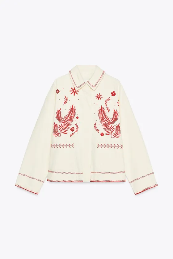 КУРТКА-РУБАШКА С ВЫШИВКОЙ — ZW COLLECTION