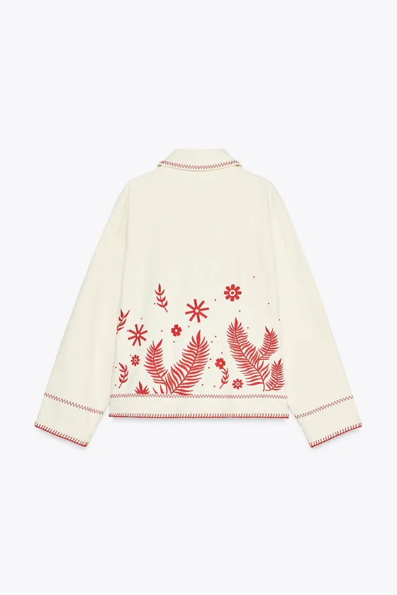 КУРТКА-РУБАШКА С ВЫШИВКОЙ — ZW COLLECTION