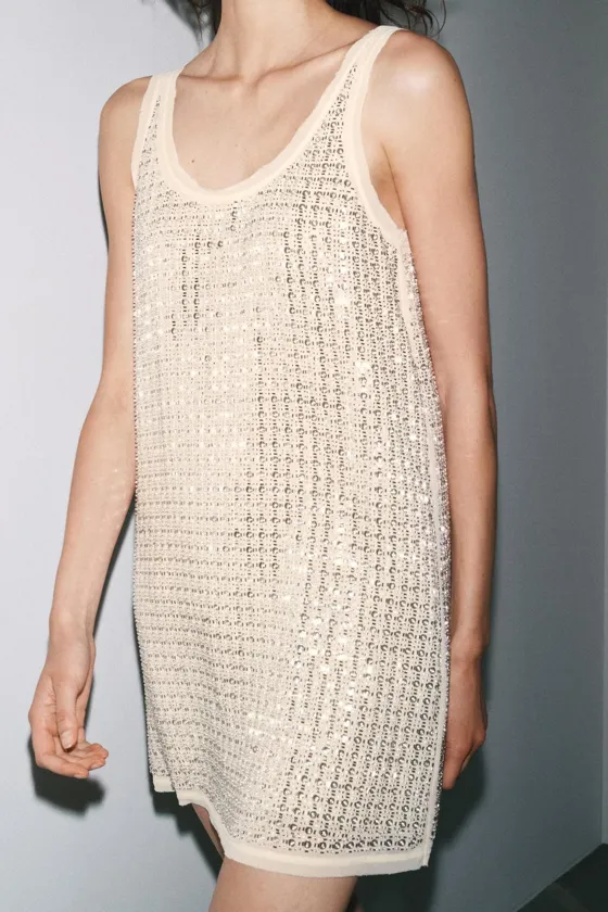 КОРОТКОЕ ПЛАТЬЕ С ПАЙЕТКАМИ — ZW COLLECTION