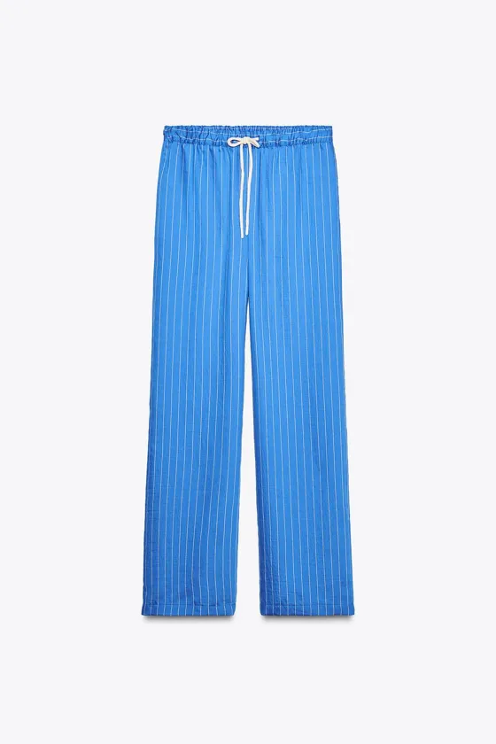 БРЮКИ В ПИЖАМНОМ СТИЛЕ В ПОЛОСКУ — ZW COLLECTION